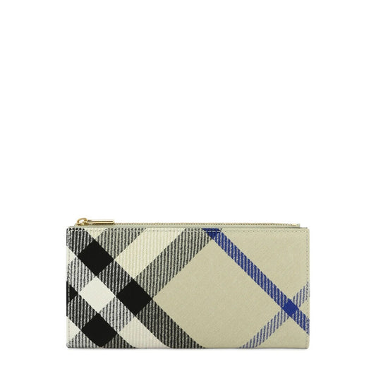 Large Checked Bi-Fold Wallet