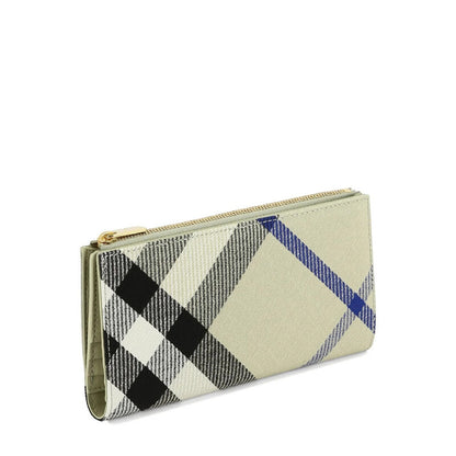 Large Checked Bi-Fold Wallet