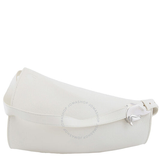 Burberry, Large Leather Horn Bag in Almond