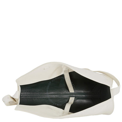Burberry, Large Leather Horn Bag in Almond
