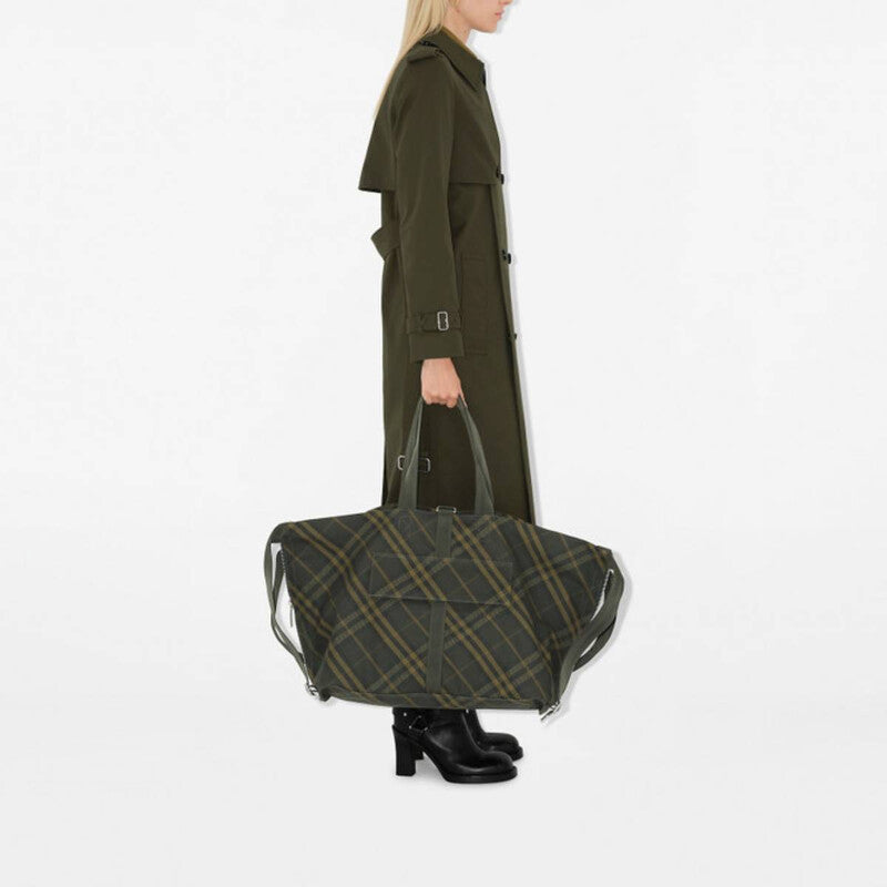 Large Tent Tote Bag - Shadow Ip Check