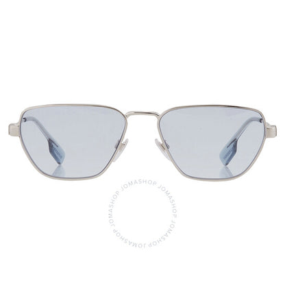 نظارات شمسية بربري للرجال، زرقاء فاتحة، غير منتظمة