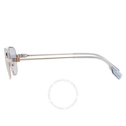 نظارات شمسية بربري للرجال، زرقاء فاتحة، غير منتظمة