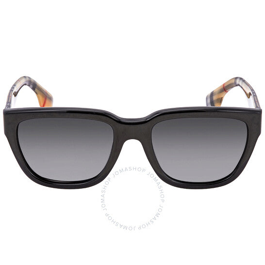 Burberry, Mammoth Grey Shaded Polarized Square Ladies Sunglasses