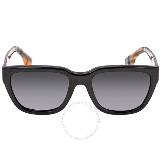 Burberry, Mammoth Grey Shaded Polarized Square Ladies Sunglasses