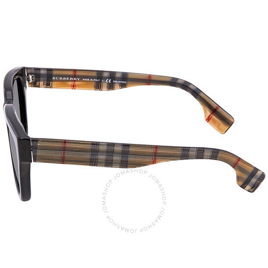 Burberry, Mammoth Grey Shaded Polarized Square Ladies Sunglasses