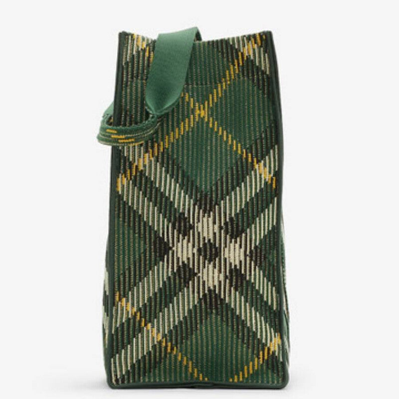 Medium Check Knitted Tote