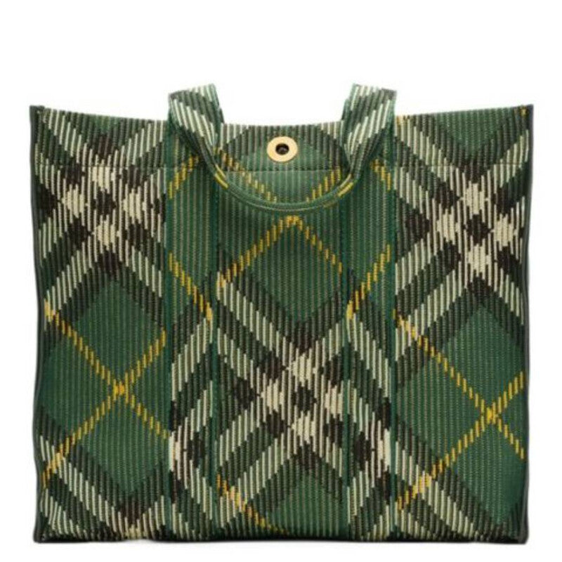 Medium Check Knitted Tote