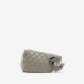 Medium Shield Quilted Leather Messenger Bag