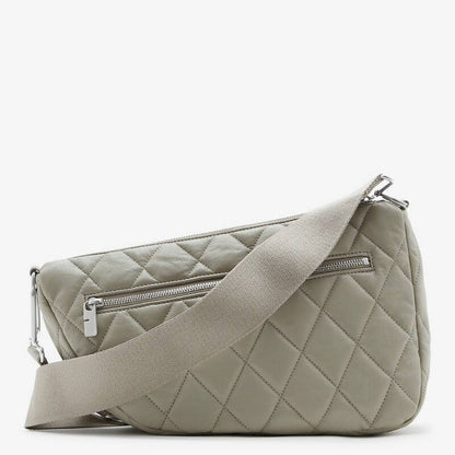 Medium Shield Quilted Leather Messenger Bag