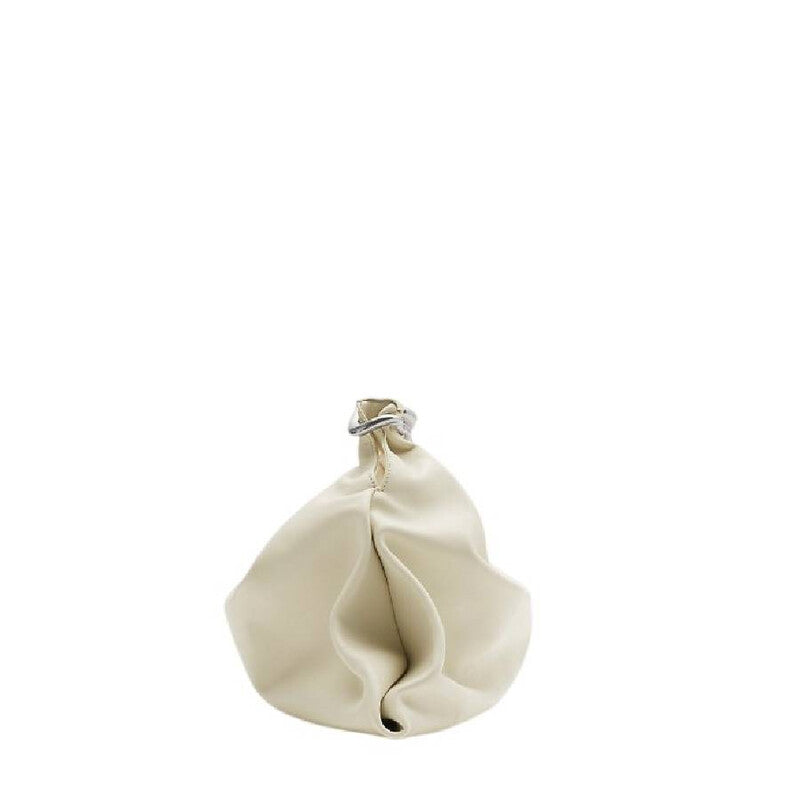 Medium Swan Leather Shoulder Bag