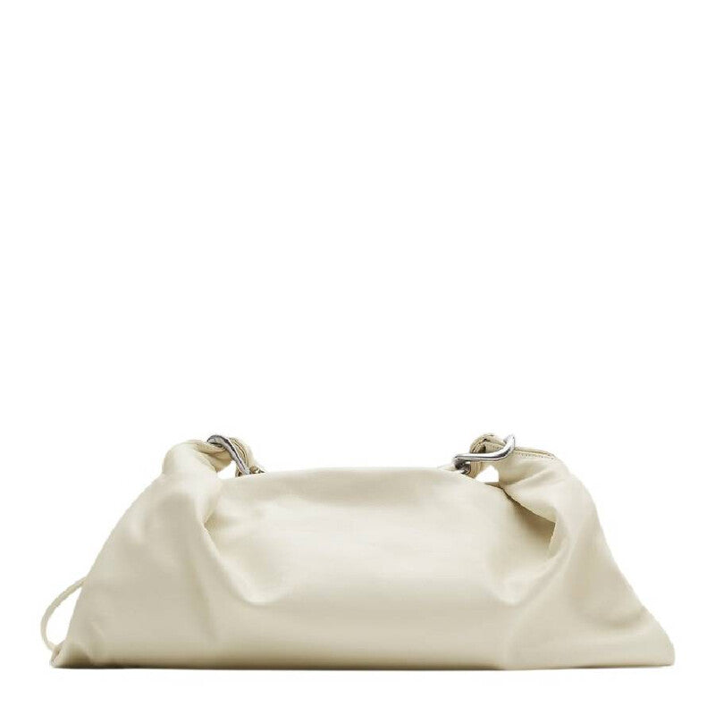 Medium Swan Leather Shoulder Bag