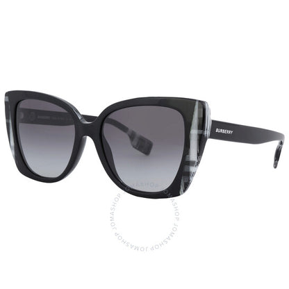 Burberry, Meryl Grey Gradient Butterfly Ladies Sunglasses