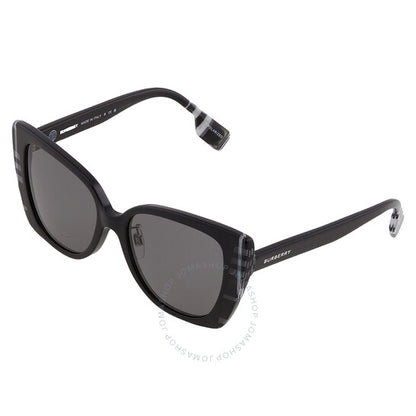 نظارات شمسية نسائية من بربري، ميريل، رمادية داكنة مستقطبة بتصميم فراشة