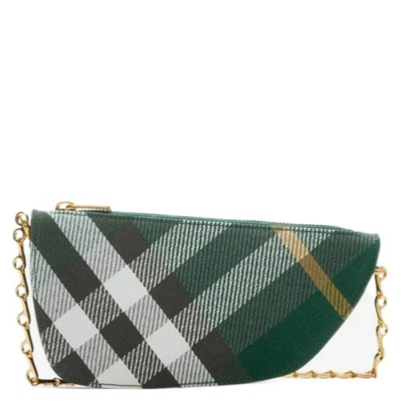 Micro Shield Check Chain Sling Bag