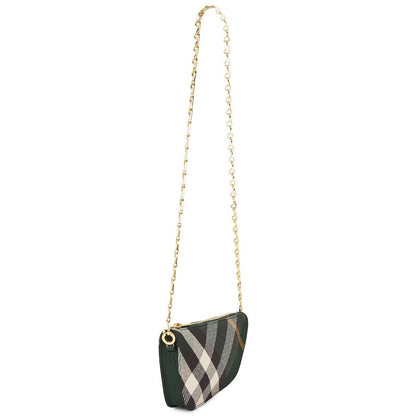 Micro Shield Check Chain Sling Bag