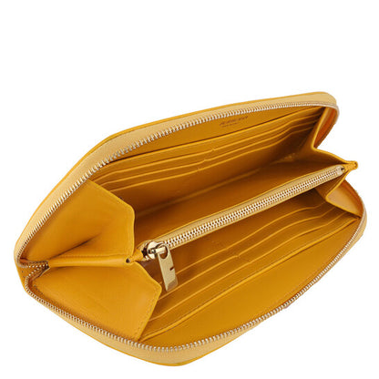 Mimosa Orange Leather Large Shield Wallet