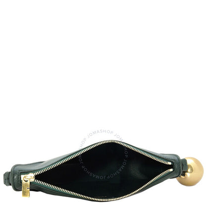 حقيبة كتف صغيرة من الجلد بتصميم جرس من بربري