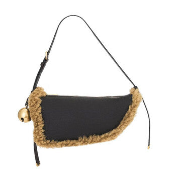 Moss Ladies Small Shield Leather Shoulder Bag