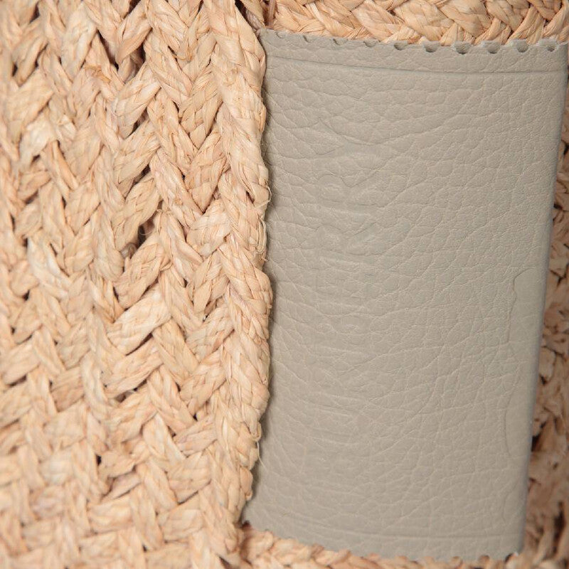 Natural Woven-Raffia Tote Bag