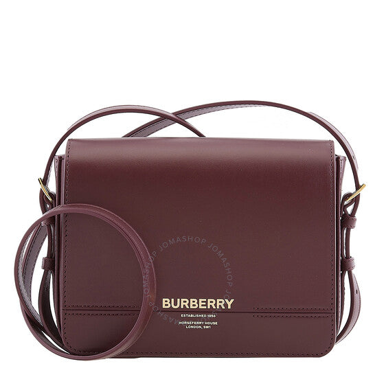 Burberry, Oxblood Leather Small Grace Crossbody Bag