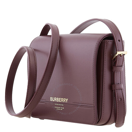 Burberry, Oxblood Leather Small Grace Crossbody Bag