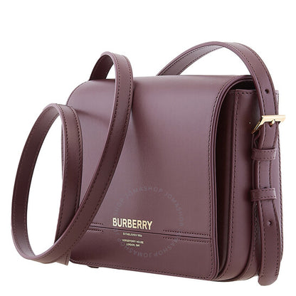 Burberry, Oxblood Leather Small Grace Crossbody Bag