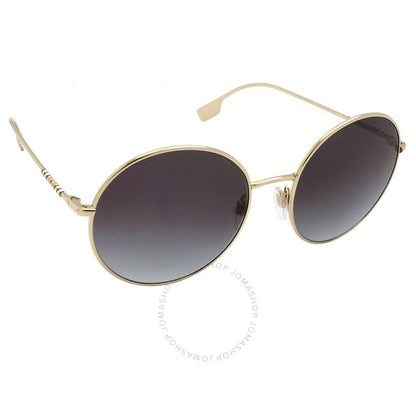 Burberry, Pippa Gradient Grey Round Ladies Sunglasses