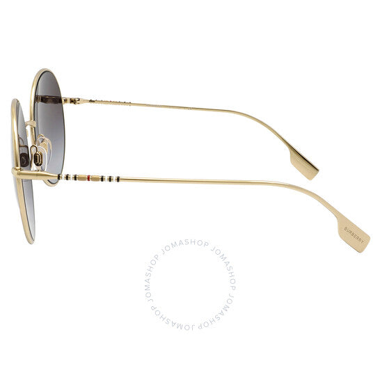 Burberry, Pippa Gradient Grey Round Ladies Sunglasses