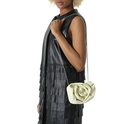 Burberry, Rose Chain Leather Clutch Bag