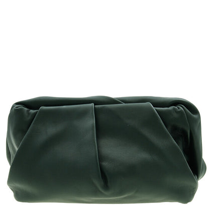 Rose Motif Leather Clutch