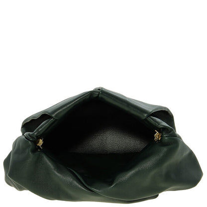 Rose Motif Leather Clutch