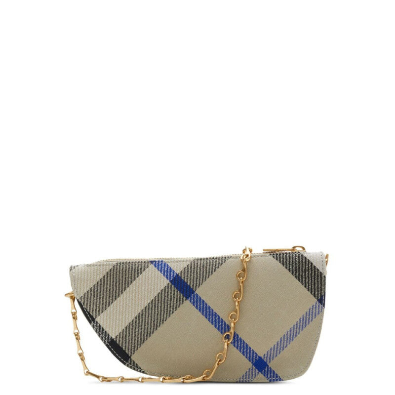 Shield Check-Pattern Mini Bag