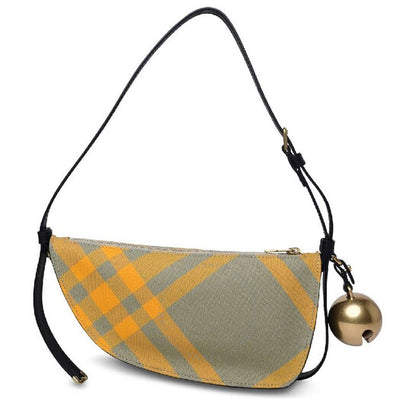 Burberry, Shield Mini Check Sling Bag