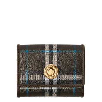 Small Check Pattern Folding Wallet