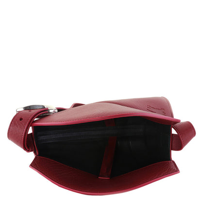 Small Horn Leather Shoulder Bag