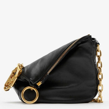 Small Knight Chain-linked Puffy Shoulder Bag
