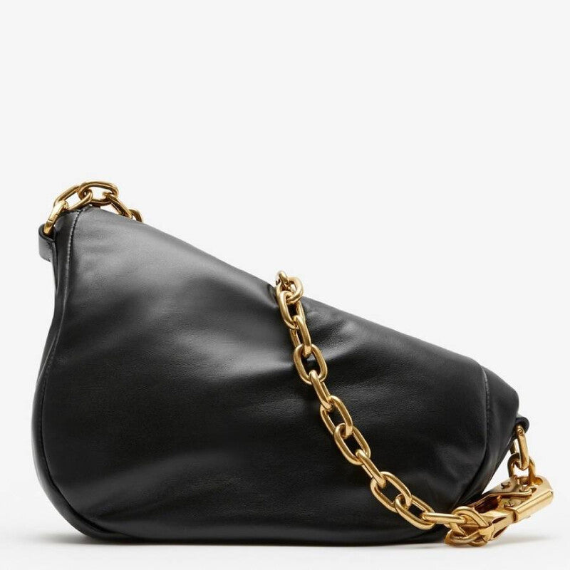 Small Knight Chain-linked Puffy Shoulder Bag