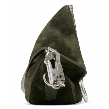 Small Knight Suede Shoulder Bag