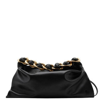 Small Swan Smooth Leather Shoulder Bag