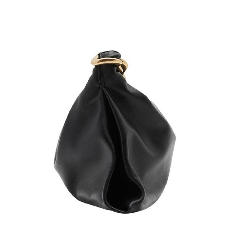 Small Swan Smooth Leather Shoulder Bag