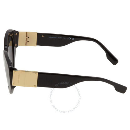 نظارات شمسية نسائية من بربري صوفيا بتصميم عين القطة باللون الرمادي الداكن