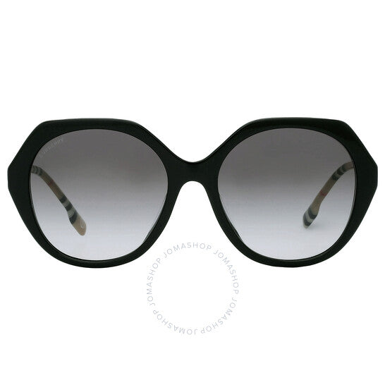 Burberry, Vanessa Grey Gradient Irregular Ladies Sunglasses