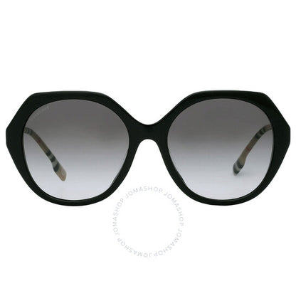 Burberry, Vanessa Grey Gradient Irregular Ladies Sunglasses