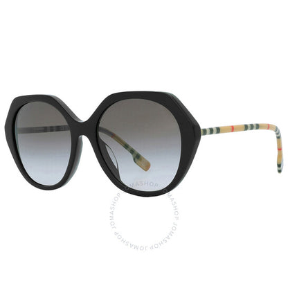 Burberry, Vanessa Grey Gradient Irregular Ladies Sunglasses