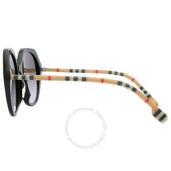 Burberry, Vanessa Grey Gradient Irregular Ladies Sunglasses