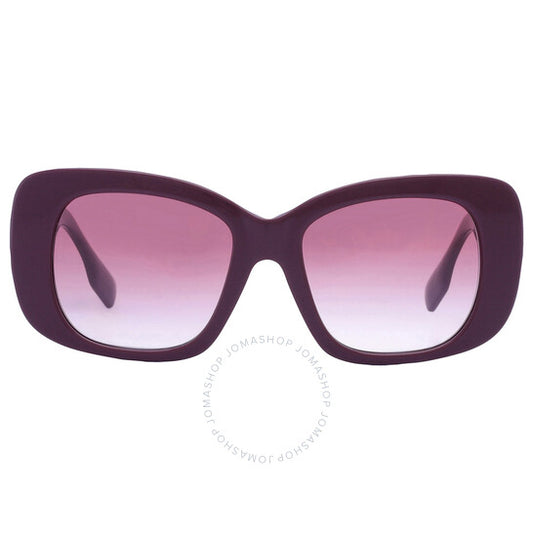 نظارات شمسية نسائية من بربري، بتصميم فراشة متدرجة بنفسجية