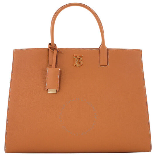 Burberry, Warm Russet Brown Grainy Leather Medium Frances Bag