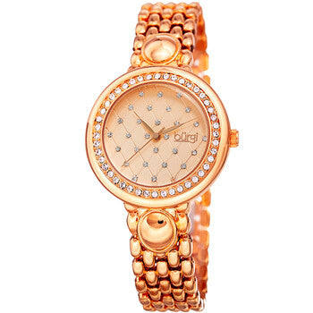 Argyle Style Crystal Rose Dial Ladies Watch