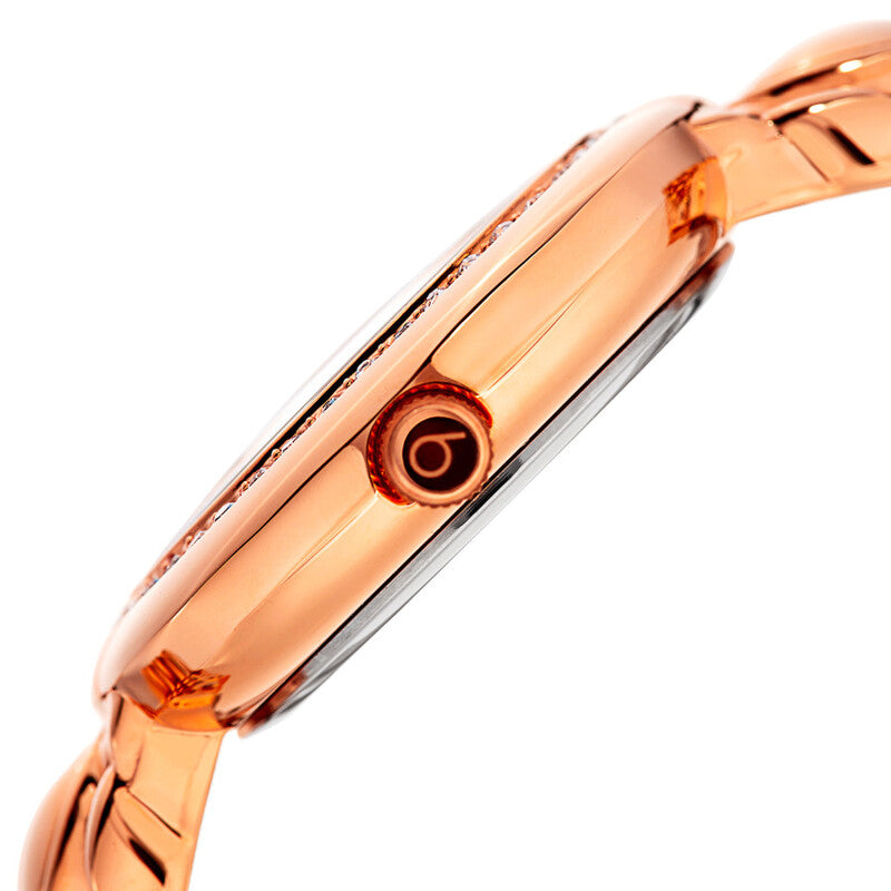 Argyle Style Crystal Rose Dial Ladies Watch